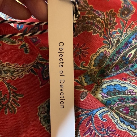 Icons Objects of Devotion The Tess McGill Mick Neck Blouse Sz Large soft viscose - Picture 8 of 8